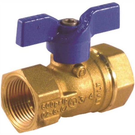 Jomar Valve 5/8 in. Flare Manual Gas Ball Valve with Side Tape 102-404